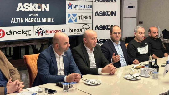 İzmirli iş insanları ASKON Aydın Şubesi'nde Aydınlı iş insanları ile buluştu