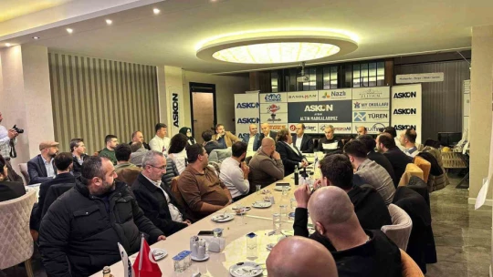İzmirli iş insanları ASKON Aydın Şubesi'nde Aydınlı iş insanları ile buluştu