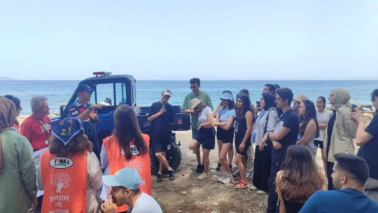 Jandarma 50 öğrenciyi bilgilendirdi