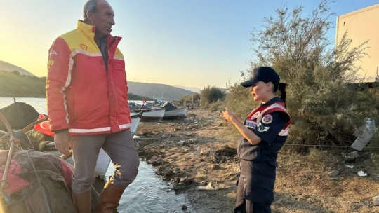 Jandarma ekipleri Bafa Gölü'nde yasadışı avcılığa geçit vermiyor