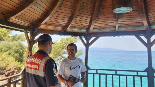 Jandarma ekipleri çevre ve orman yangınlarına karşı bilgilendirdi
