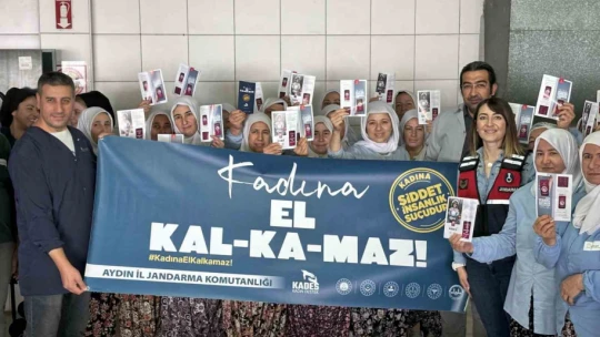 Jandarma fabrika çalışanı kadınları KADES hakkında bilgilendirildi