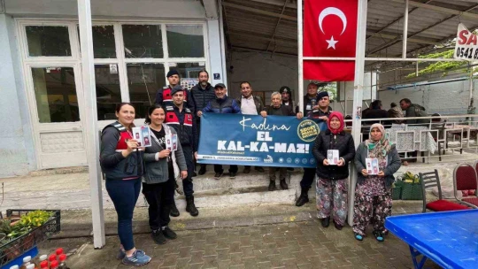 Jandarma kadınları KADES hakkında bilgilendirildi