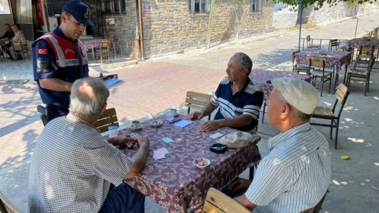 Jandarma Nysa'da ziyaretçileri bilgilendirdi