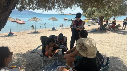 Jandarma orman yangınlarına karşı vatandaşları bilgilendirdi