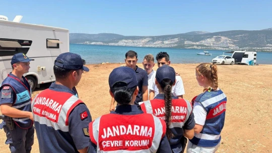 Jandarma orman yangınlarına karşı vatandaşları bilgilendirdi
