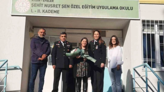 Jandarma, şehit uzman çavuşun öğretmen eşini unutmadı