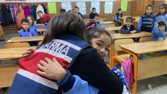 Jandarmadan 128 öğrenciye 'suçtan korunma' eğitimi