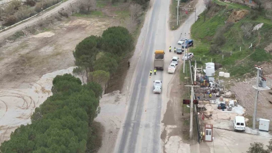 Jandarmadan mikro İHA ile hava destekli trafik denetimi