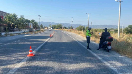 Jandarmadan motosiklet denetimi