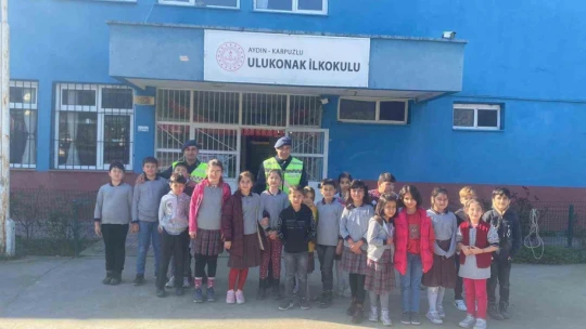 Jandarmadan öğrencilere trafik eğitimi