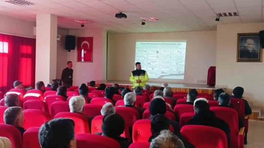 Jandarmadan öğrencilere trafik eğitimi