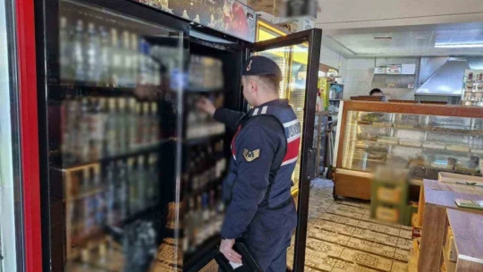 Jandarmadan sahte alkol uygulaması