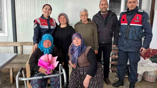Jandarmadan şehit ailesi ve Kore gazisine vefa