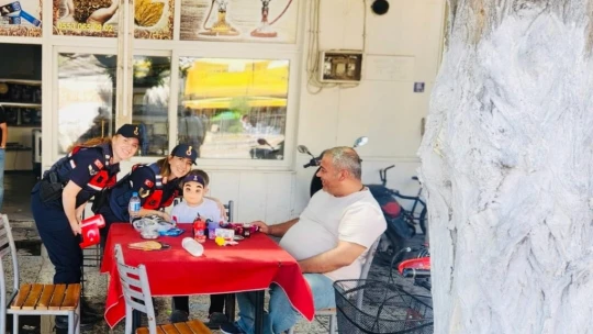Jandarmadan Söke'de çevre bilinci ve yangın uyarısı