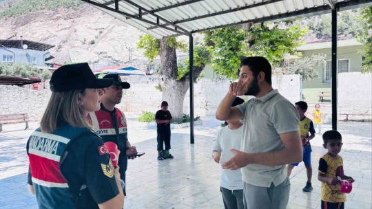 Jandarmadan Söke'de çevre bilinci ve yangın uyarısı