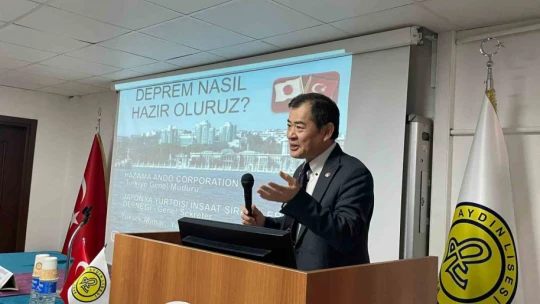 Japon Mühendis Moriwaki'den Aydın Lisesi'nde deprem konferansı