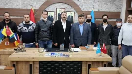 Görevi bırakmaya hazırlanan başkana teşekkür ziyareti