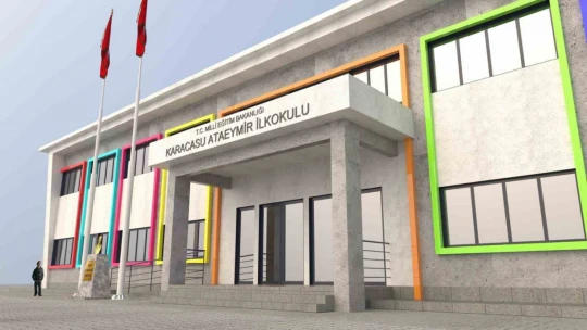 Karacasu Ataeymir İlkokulu için ilk kepçe vuruldu
