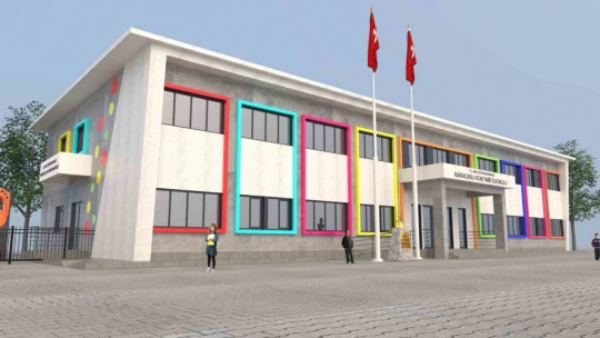 Karacasu Ataeymir İlkokulu için ilk kepçe vuruldu