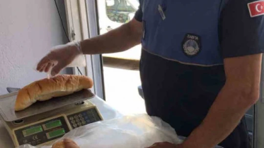 Karacasu'da fırınlara gramaj denetimi yapıldı