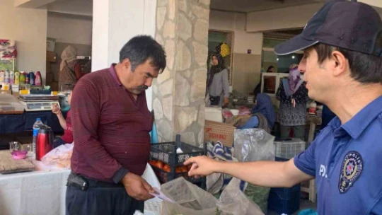 Karacasu'da sahte para bilgilendirmesi