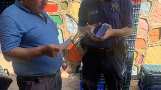 Karacasu'da sahte para bilgilendirmesi