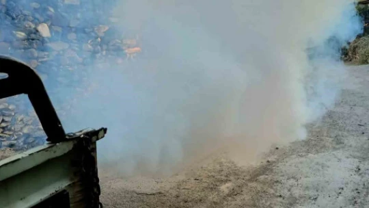 Karacasu'da sinek ve larva ilaçlaması yapıldı