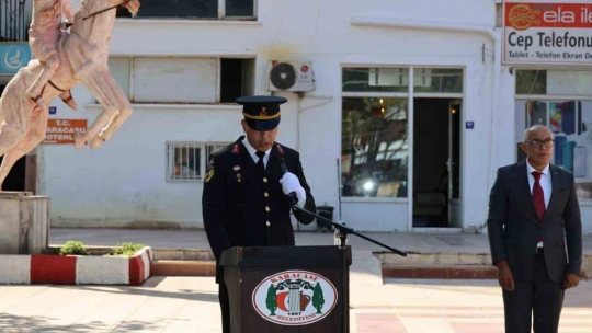 Karacasu'da Zafer Bayramı'nın 102. yıl dönümü törenle kutlandı