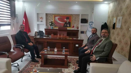 Karacasu İlçe Müftüsü Erdoğan, İl Müftüsü Güneş'i ağırladı