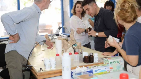 Karacasu Kaymakamı Gündoğdu, Afrodisias'ta incelemelerde bulundu