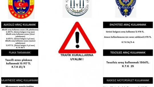 Karacasu Kaymakamlığı'ndan trafik kuralı uyarısı