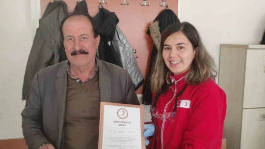 Karacasulular kan bağışında bulundu