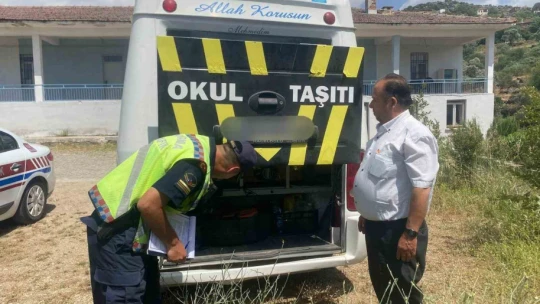 Karpuzlu'da okul servisleri denetlendi