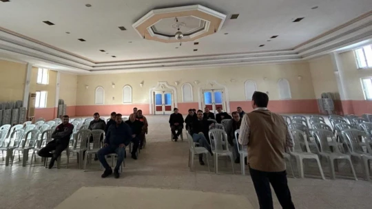 Karpuzlu ve Yenipazar'da üreticiler tarım sigortaları hakkında bilgilendirildi
