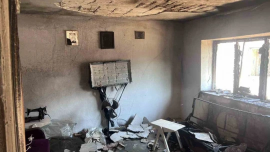 Kayınpederinin evini ateşe veren damat, yakalandı