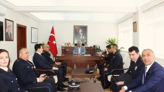 Kaymakam Akça polisleri ağırladı