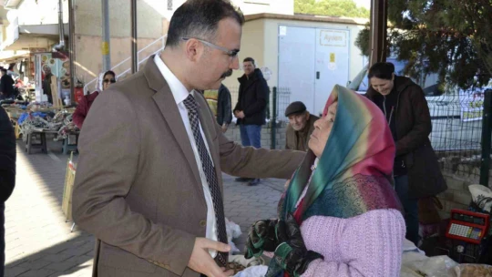 Kaymakam Ali Ekber Ateş, Atça esnafıyla buluştu