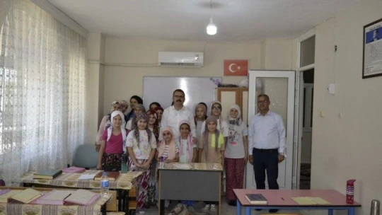 Kaymakam Ateş, Kur'an Kursu öğrencileri ile bir araya geldi