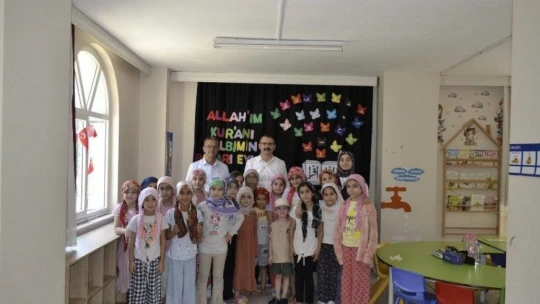 Kaymakam Ateş, Kur'an Kursu öğrencileri ile bir araya geldi