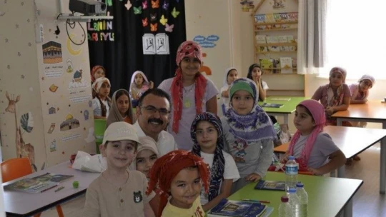 Kaymakam Ateş, Kur'an Kursu öğrencileri ile bir araya geldi