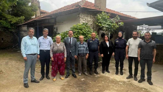 Kaymakam Ateş, şehit ailesi ile görüştü