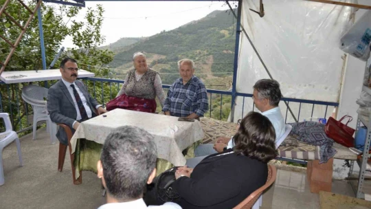 Kaymakam Ateş, şehit ailesi ile görüştü