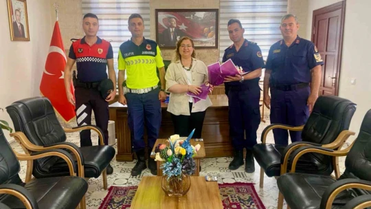 Kaymakam Doğru Germencik jandarmasını ağırladı