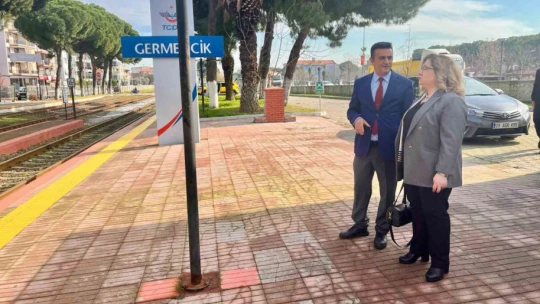Kaymakam Doğru trene bindi, demir yollarını inceledi