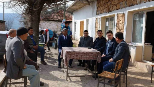 Kaymakam Gündoğdu, Aşağı Görle Mahallesi'nde vatandaşlarla buluştu