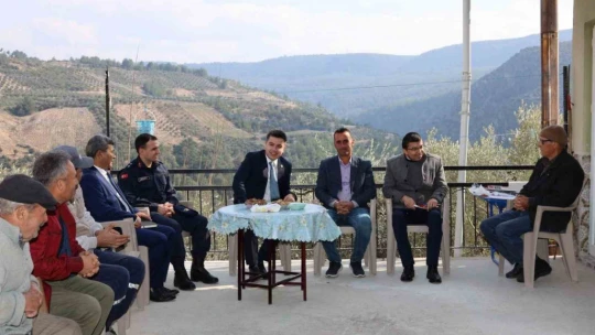 Kaymakam Gündoğdu, Karabağlar Mahallesi'nde vatandaşlarla buluştu