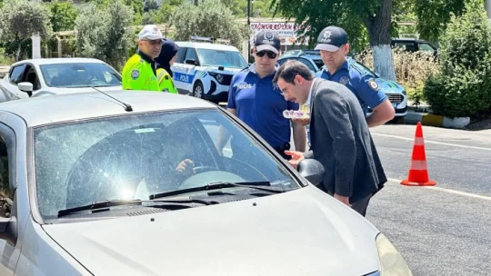 Kaymakam Polat bayram denetiminde