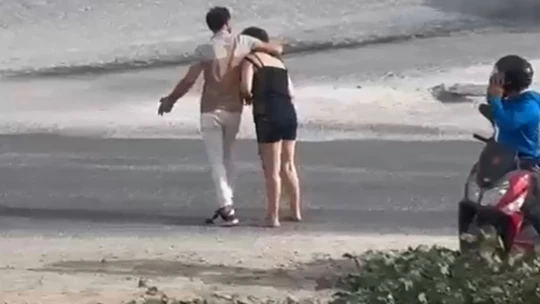 Kaza numarasını kimse yutmayınca genç kadın ayağa kalktı