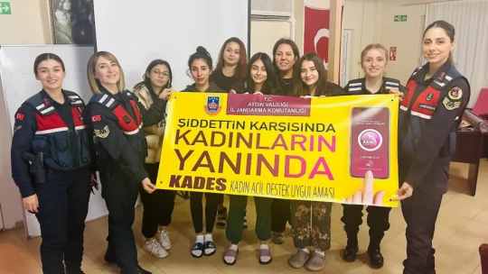 Kız yurdunda kalan öğrencilere Jandarmadan bilgilendirme